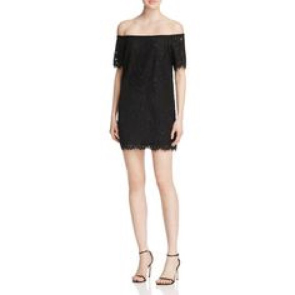 NWT Black Lace Off Shoulder Dress
